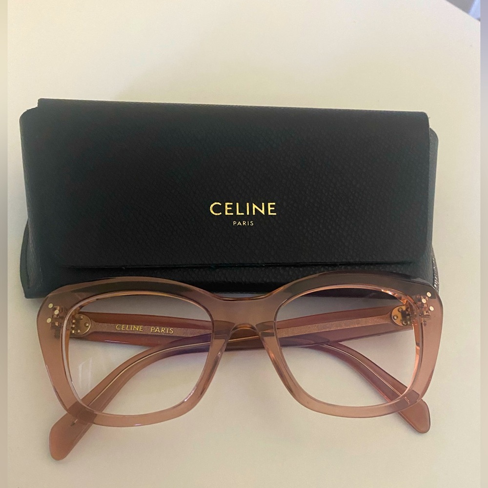 Beautiful Celine Cat-Eye Glasses in caramel rose. Sold out on-line! 💖